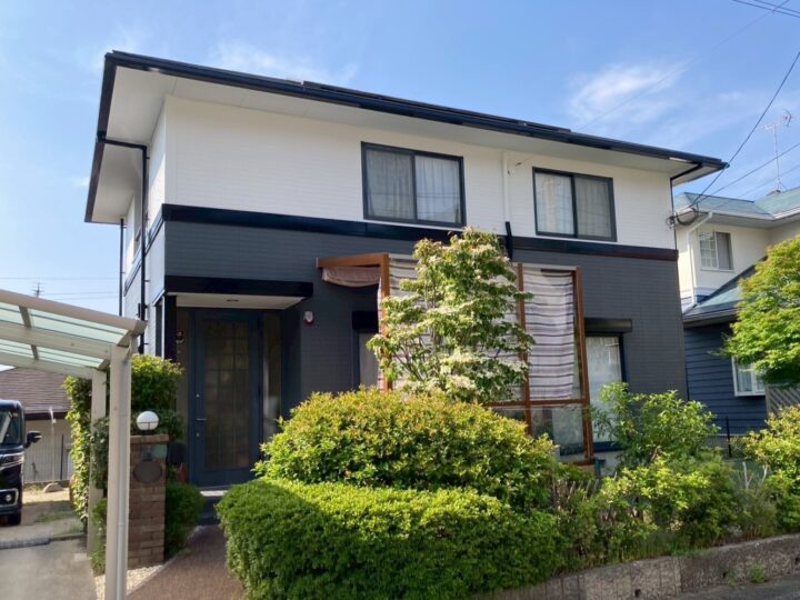 大野城市T様　築25年！超低汚染塗料でオシャレに仕上げた外壁塗装