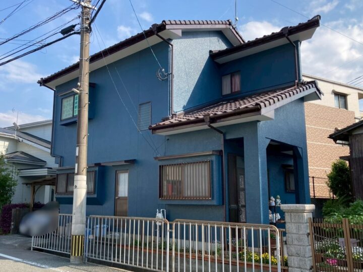 筑紫野市S様　築37年！人気色のマウンテンブルーで明るい印象に仕上げた外壁・屋根塗装