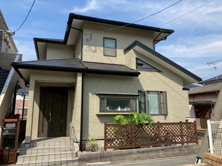 大野城市K様　築25年！クラックの補修を行い、雨漏りから守った外壁・屋根塗装