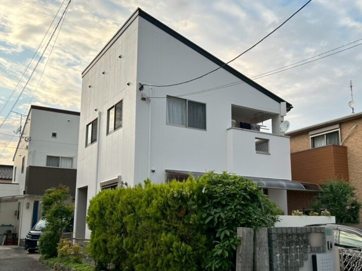 大野城市S様　築20年！ホワイトで爽やかな印象に仕上げた外壁塗装