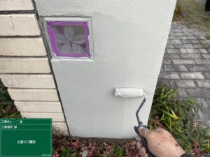 上塗り二回目