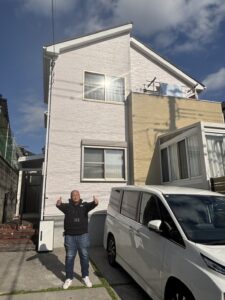 小倉南区にてボードに遮熱無機塗料にて外壁塗装をおこないました