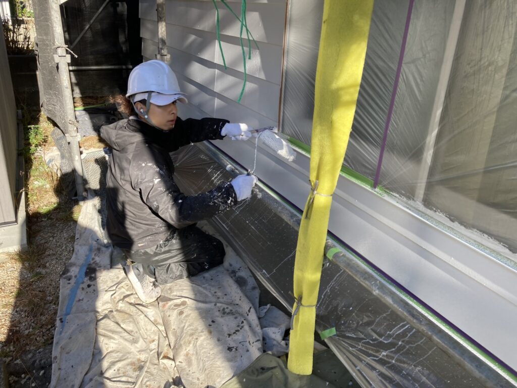 ラップサイディングボード塗装②