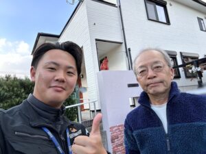 小郡市にてリファインMFを使用し、ボード材に外壁塗装したお客様の声