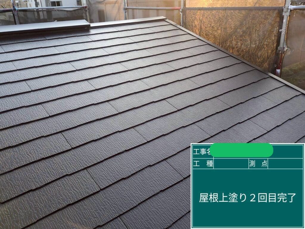 屋根塗装完了