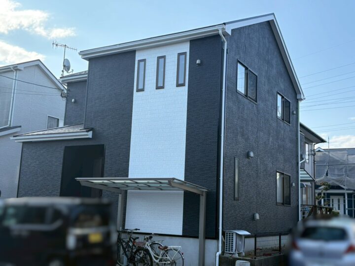 苅田町にて無機成分配合のリファインMFを使用し、サイデイング材に外壁塗装をしたお客様の声