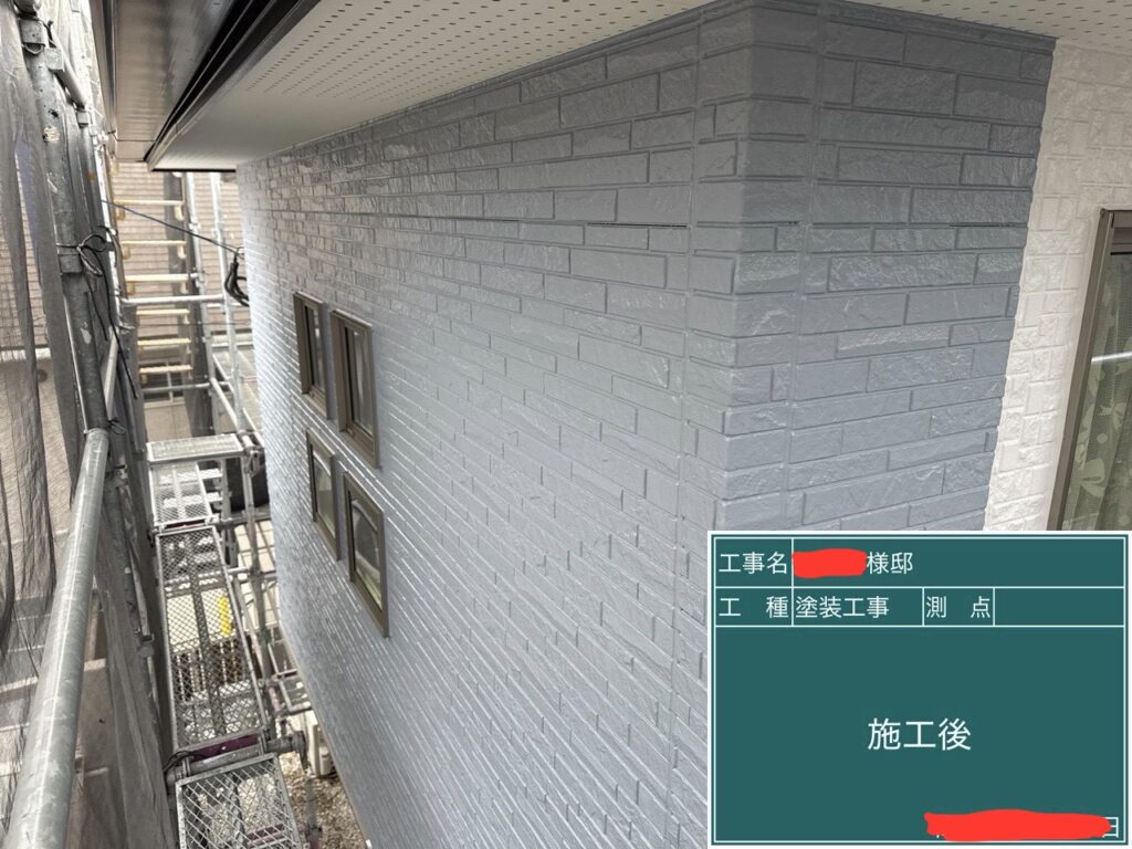 外壁塗装完了の写真